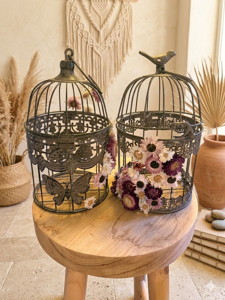 Cage oiseau vintage